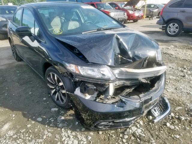 19XFB2F9XFE238458 - 2015 HONDA CIVIC EXL შავი ფოტო 1