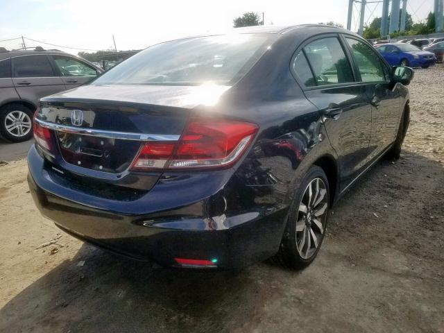 19XFB2F9XFE238458 - 2015 HONDA CIVIC EXL შავი ფოტო 4