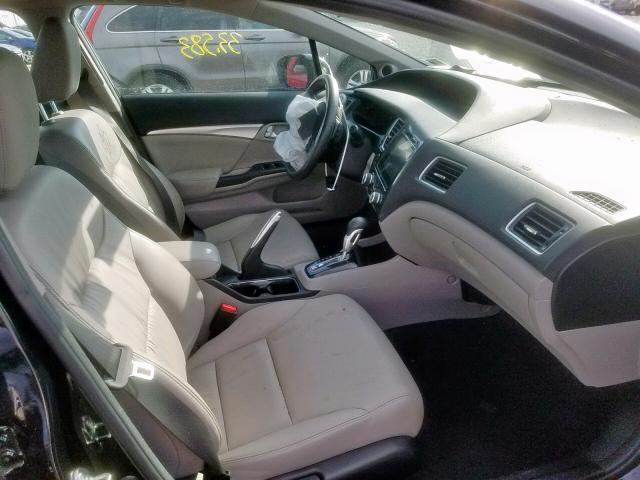 19XFB2F9XFE238458 - 2015 HONDA CIVIC EXL შავი ფოტო 5