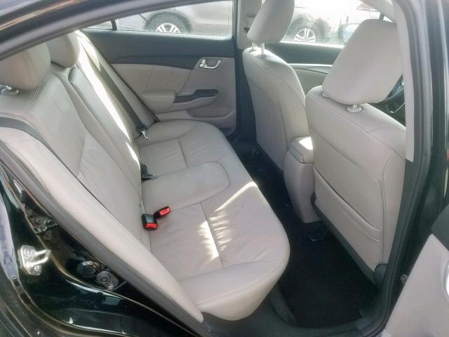 19XFB2F9XFE238458 - 2015 HONDA CIVIC EXL შავი ფოტო 6