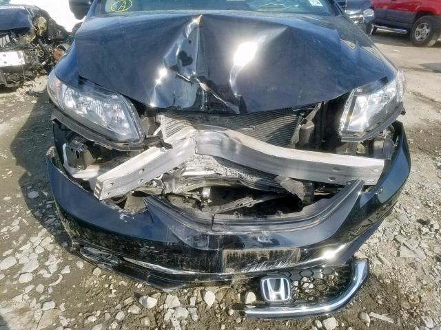 19XFB2F9XFE238458 - 2015 HONDA CIVIC EXL შავი ფოტო 9