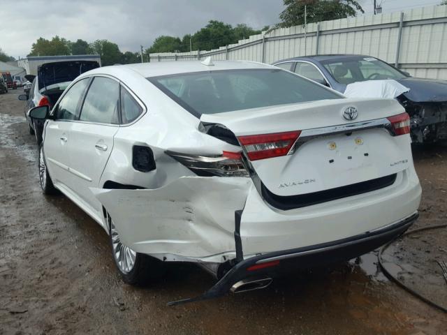 4T1BK1EB2JU275717 - 2018 TOYOTA AVALON XLE WHITE photo 3