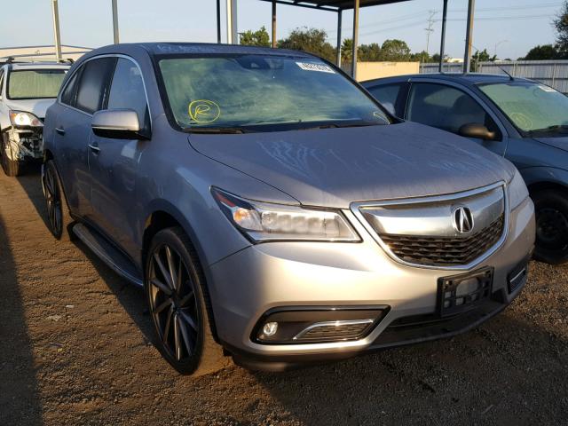 5FRYD3H23GB010563 - 2016 ACURA MDX GRAY photo 1