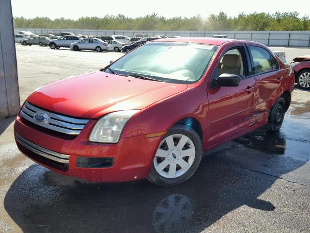 3FAFP06Z96R224409 - 2006 FORD FUSION S RED photo 2