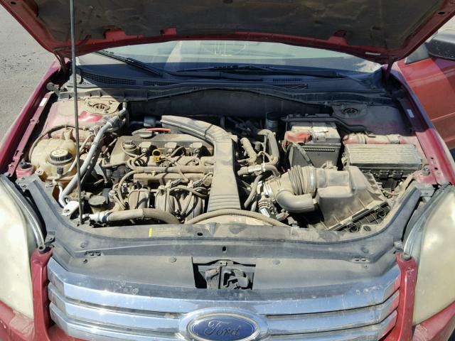 3FAFP06Z96R224409 - 2006 FORD FUSION S RED photo 7