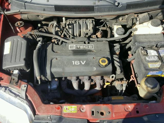 KL1TD66697B713128 - 2007 CHEVROLET AVEO BASE 红色 照片 7