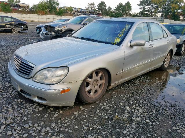 WDBNG70J61A160543 - 2001 MERCEDES-BENZ S 430 SILVER photo 2