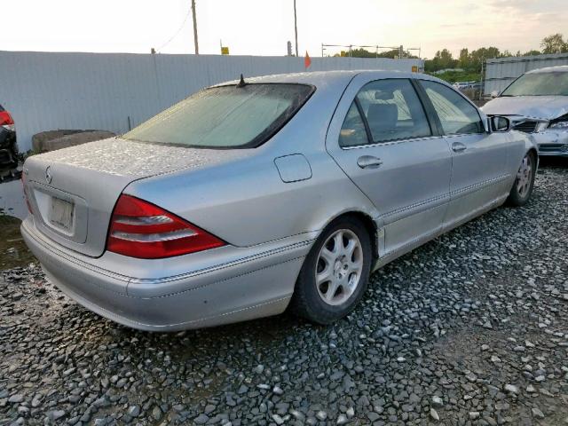 WDBNG70J61A160543 - 2001 MERCEDES-BENZ S 430 SILVER photo 4