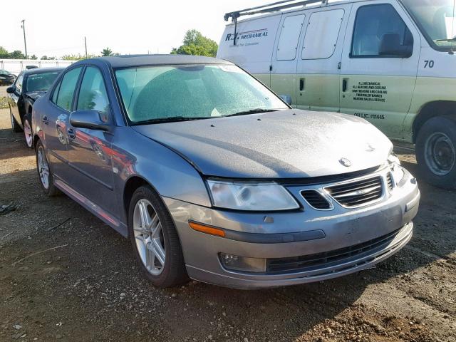 YS3FD49Y471017461 - 2007 SAAB 9-3 2.0T GRAY photo 1