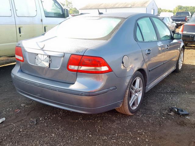 YS3FD49Y471017461 - 2007 SAAB 9-3 2.0T GRAY photo 4