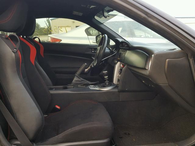 JF1ZNAA18D1726135 - 2013 TOYOTA SCION FR-S BLACK photo 5