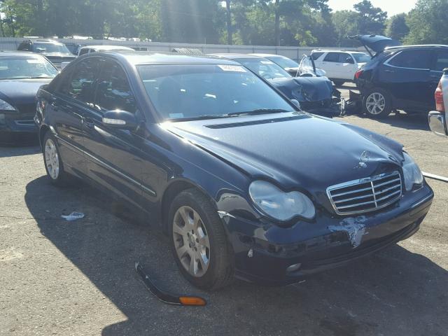 WDBRF40JX4A549936 - 2004 MERCEDES-BENZ C 230K SPO BLUE photo 1