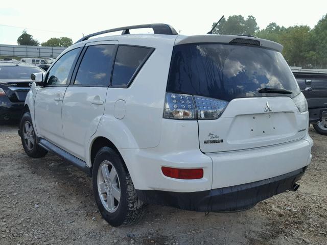 JA4AS2AW4AZ001088 - 2010 MITSUBISHI OUTLANDER WHITE photo 3