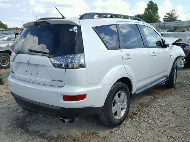 JA4AS2AW4AZ001088 - 2010 MITSUBISHI OUTLANDER WHITE photo 4