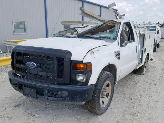 1FDWF30588EC95686 - 2008 FORD F350 SRW S WHITE photo 2