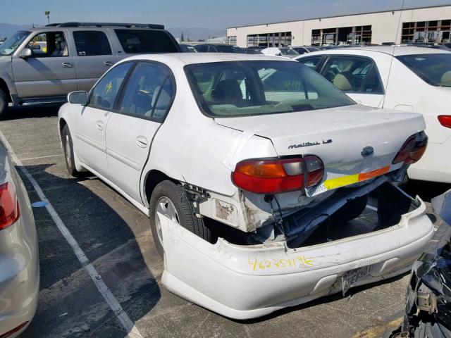 1G1NE52J8Y6220269 - 2000 CHEVROLET MALIBU LS WHITE photo 3