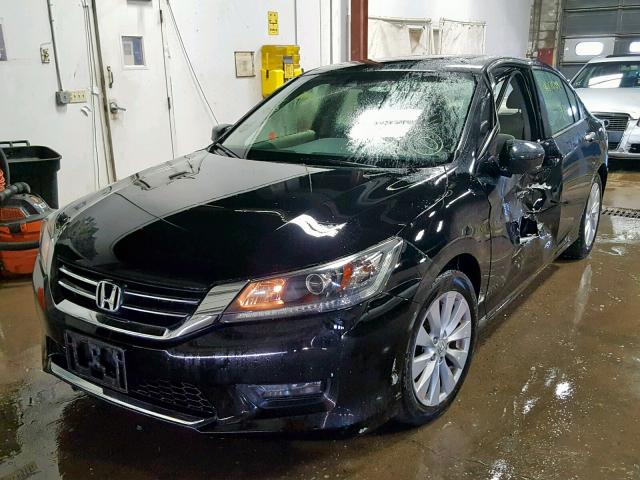 1HGCR2F89FA009523 - 2015 HONDA ACCORD EXL BLACK photo 2