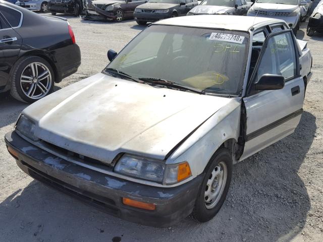 1HGED3644KA056642 - 1989 HONDA CIVIC DX SILVER photo 2