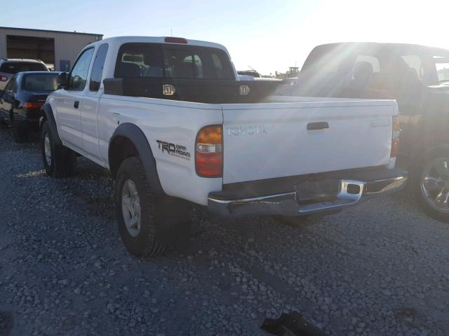5TESN92N62Z079958 - 2002 TOYOTA TACOMA XTR 白色 照片 3