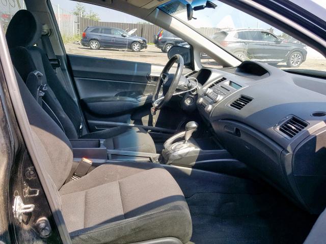 2HGFA1F61AH013122 - 2010 HONDA CIVIC LX-S შავი ფოტო 5