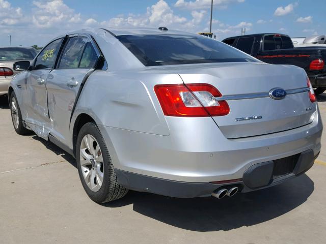 1FAHP2EW7AG133098 - 2010 FORD TAURUS SEL SILVER photo 3