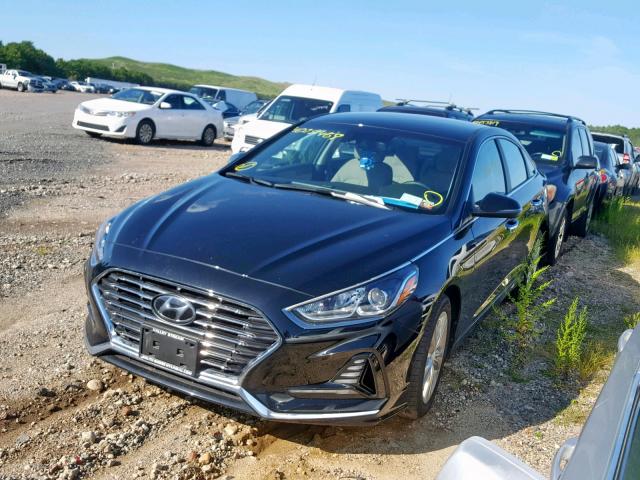 5NPE34AF4JH671327 - 2018 HYUNDAI SONATA SPO BLACK photo 2