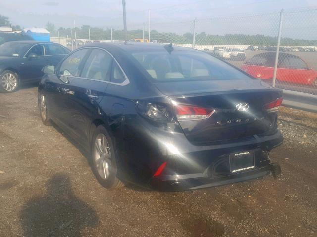 5NPE34AF4JH671327 - 2018 HYUNDAI SONATA SPO BLACK photo 3