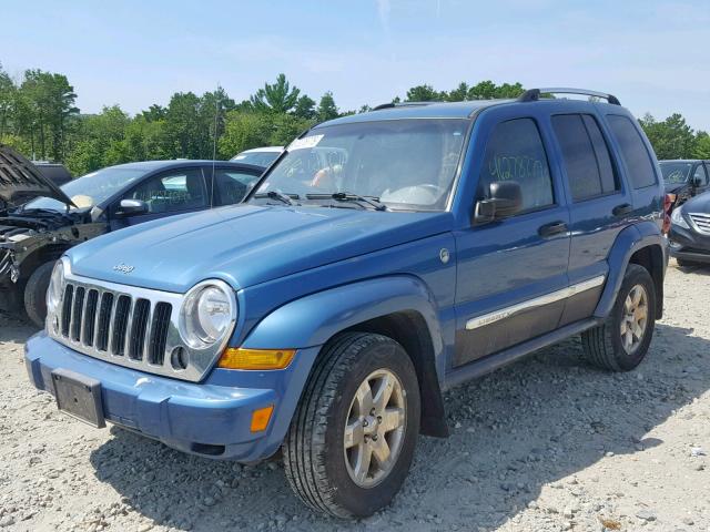 1J4GL58K45W547196 - 2005 JEEP LIBERTY LI BLUE photo 2