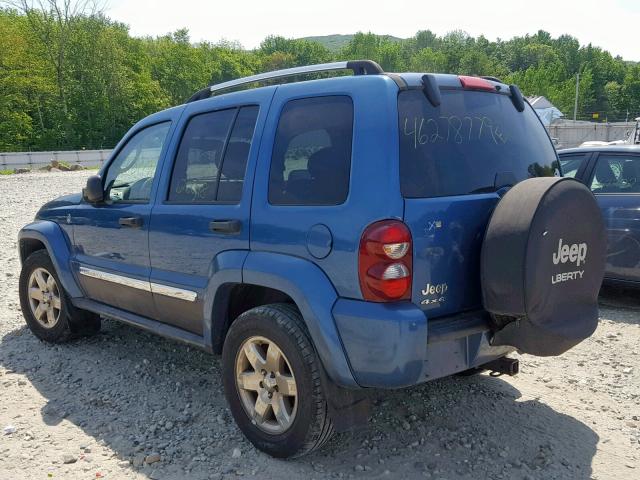 1J4GL58K45W547196 - 2005 JEEP LIBERTY LI BLUE photo 3