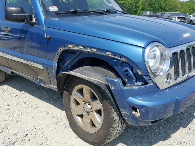 1J4GL58K45W547196 - 2005 JEEP LIBERTY LI BLUE photo 9