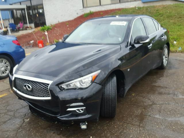 JN1BV7AR6EM693868 - 2014 INFINITI Q50 BASE BLACK photo 2