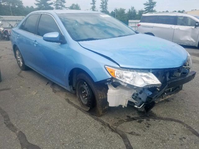 4T4BF1FK9ER356485 - 2014 TOYOTA CAMRY L BLUE photo 1