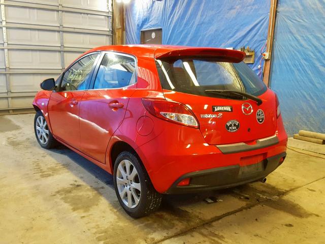 JM1DE1LY2C0141201 - 2012 MAZDA MAZDA2 RED photo 3