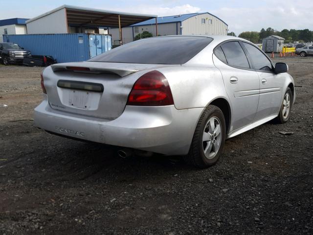 2G2WP542651210519 - 2005 PONTIAC GRAND PRIX SILVER photo 4