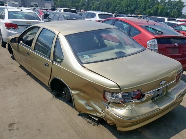 1G1BL52W3SR109297 - 1995 CHEVROLET CAPRICE CL GOLD photo 3