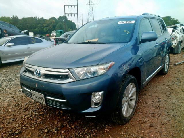 JTEDC3EH2B2002456 - 2011 TOYOTA HIGHLANDER BLUE photo 2