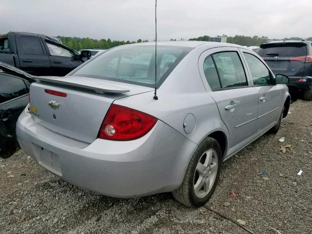 1G1AL55F377115918 - 2007 CHEVROLET COBALT LT SILVER photo 4