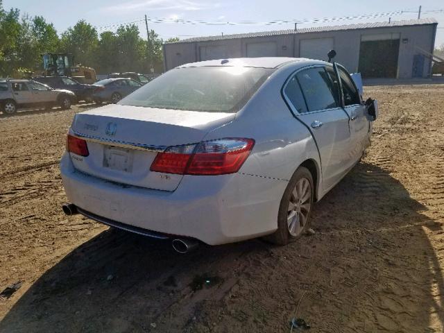 1HGCR3F87DA046301 - 2013 HONDA ACCORD EXL WHITE photo 4