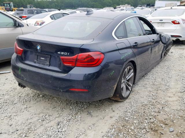 WBA4J1C54JBM10301 - 2018 BMW 430I GRAN BLUE photo 4