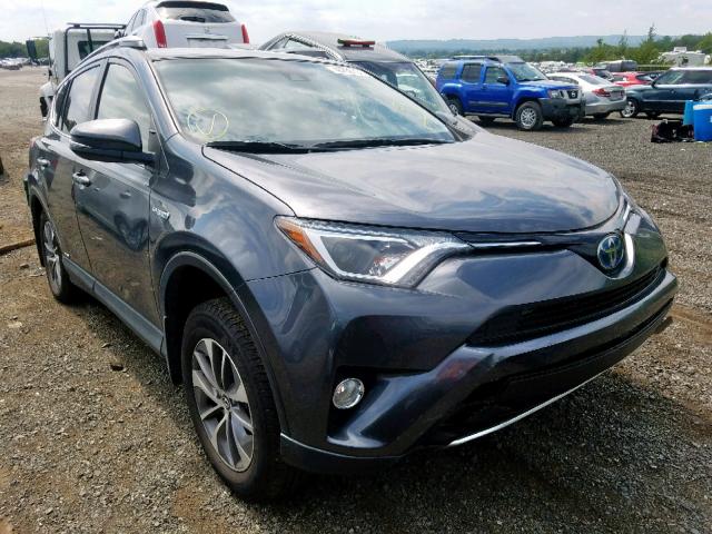 JTMRJREV4JD250428 - 2018 TOYOTA RAV4 HV LE GRAY photo 1