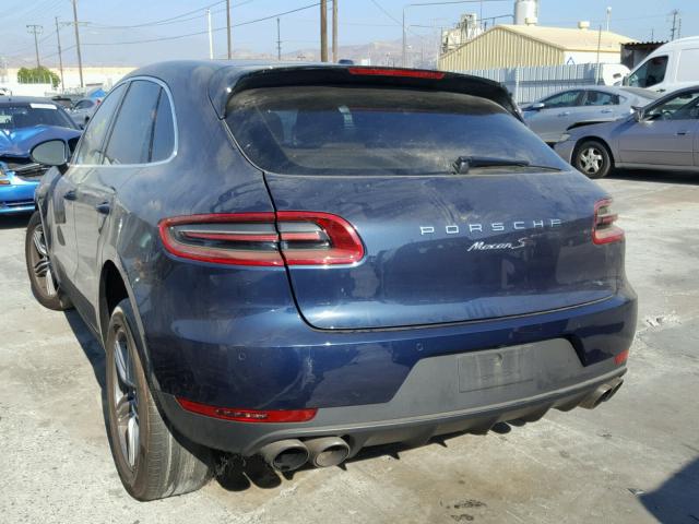 WP1AB2A52GLB55502 - 2016 PORSCHE MACAN S BLUE photo 3