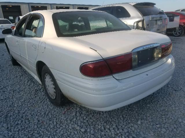 1G4HP52K234202082 - 2003 BUICK LESABRE CU WHITE photo 3