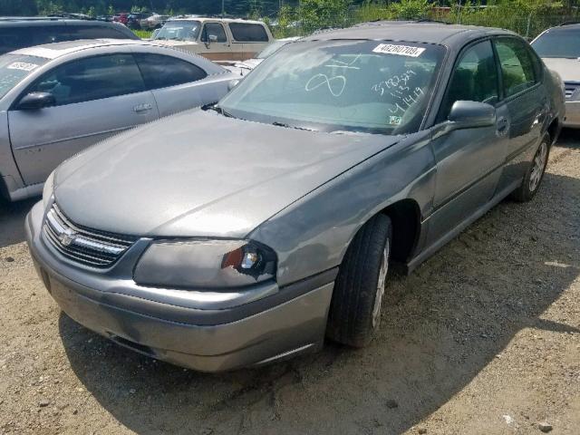 2G1WF52E859237730 - 2005 CHEVROLET IMPALA GRAY photo 2