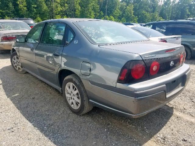 2G1WF52E859237730 - 2005 CHEVROLET IMPALA GRAY photo 3