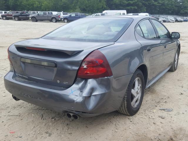 2G2WP522441365880 - 2004 PONTIAC GRAND PRIX GRAY photo 4