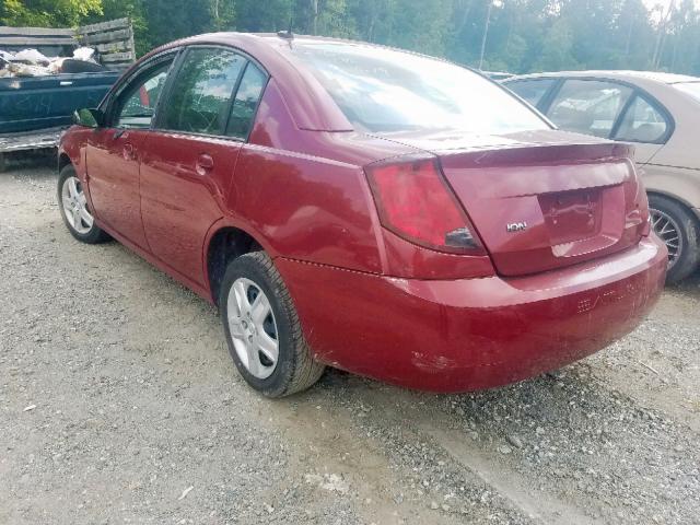 1G8AJ55F97Z143282 - 2007 SATURN ION LEVEL BURGUNDY photo 3