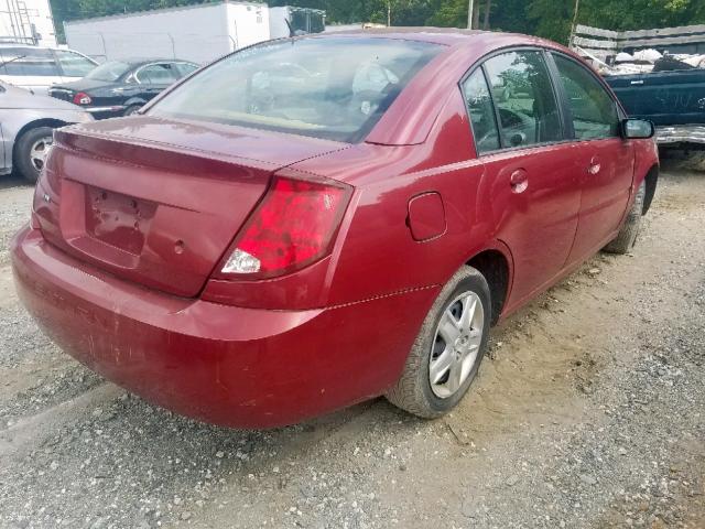 1G8AJ55F97Z143282 - 2007 SATURN ION LEVEL BURGUNDY photo 4