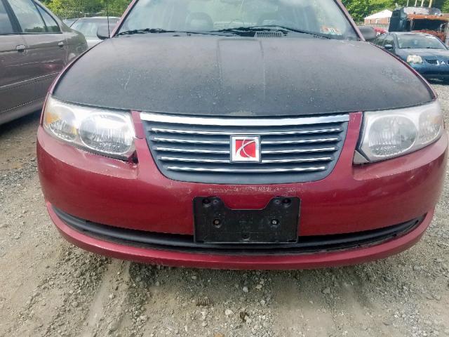 1G8AJ55F97Z143282 - 2007 SATURN ION LEVEL BURGUNDY photo 9