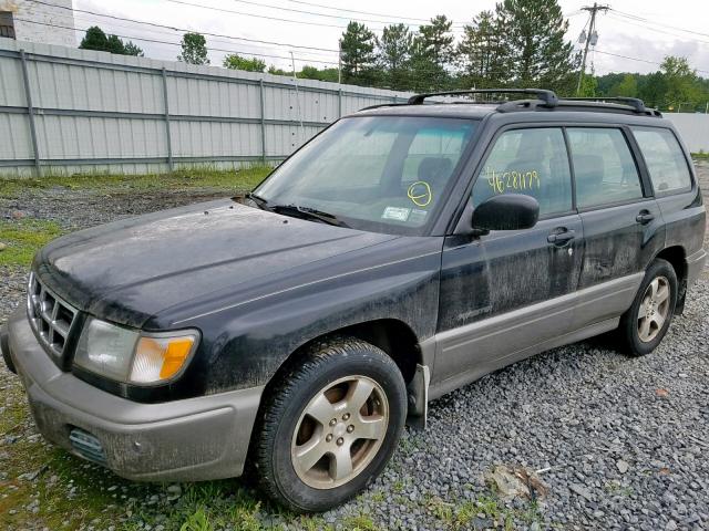 JF1SF6559XH722163 - 1999 SUBARU FORESTER S BLACK photo 2