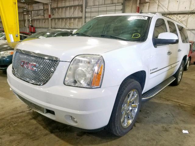 1GKFK66878J156678 - 2008 GMC YUKON XL D WHITE photo 2